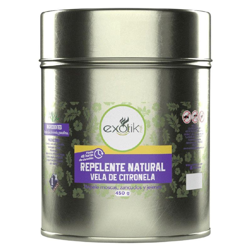 Vela de Citronela en Cubeta de Metal 450 g