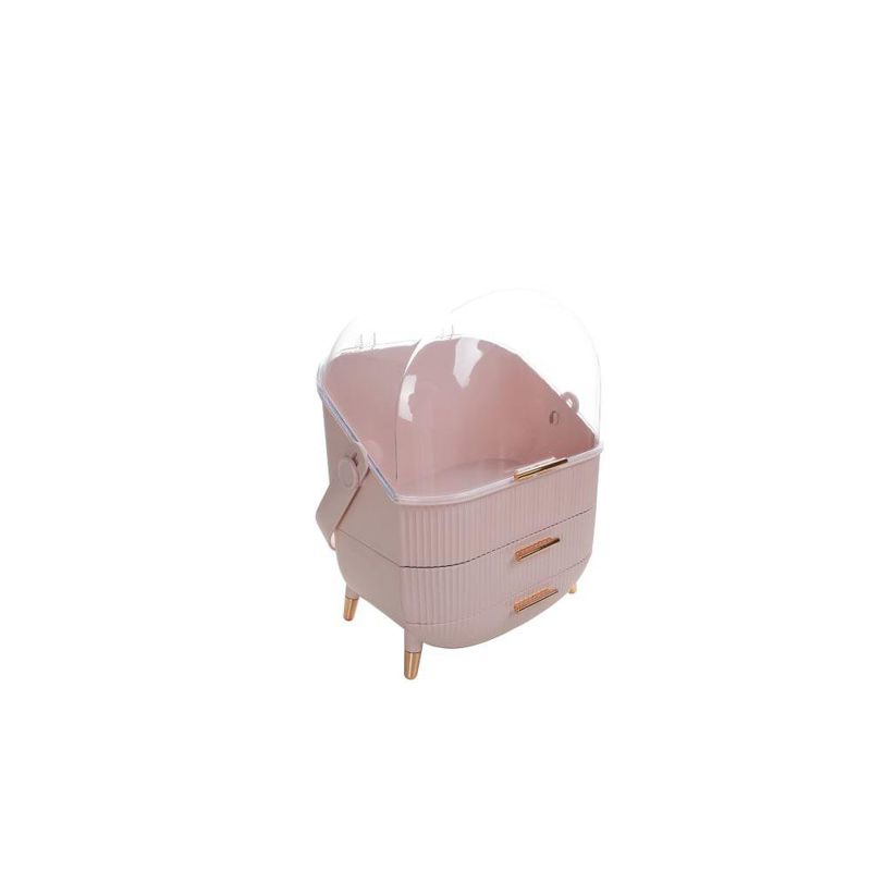 Cosmetiquera Portátil Rosa Viva