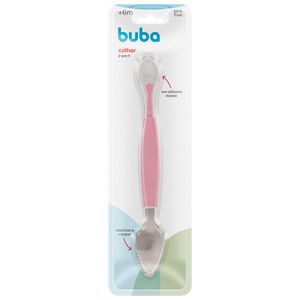 Cuchara 2 en 1 Raspa y Disfruta Rosada