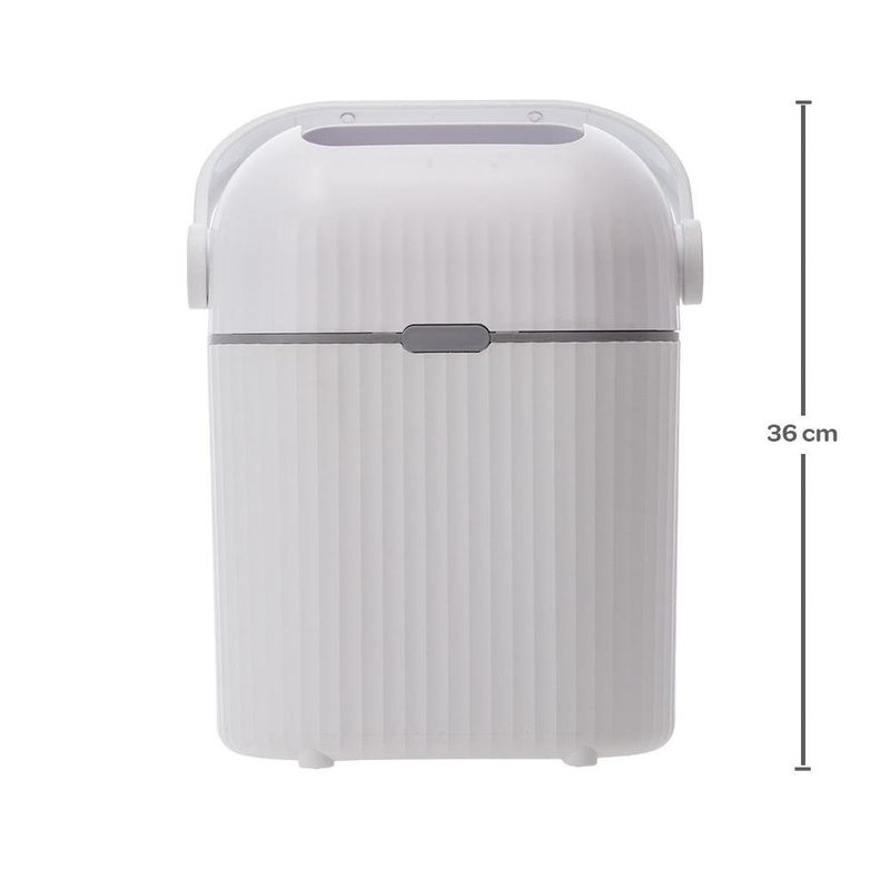 Basurero Antiolor Blanco 14 L