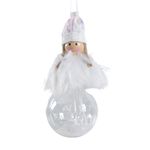 Bomba Diseño Angel Transparente Blanca