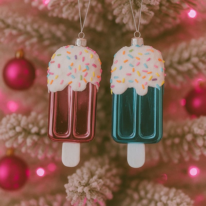 Adorno 2 Paletas de Helado 13 Cm