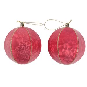 Set de 2 Bombas Rojas 10 cm