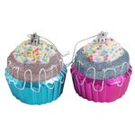 Adornos Navideños Cupcake 7 Cm Multicolor