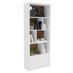 Librera Montreal Blanco y Café 70x180 Cm