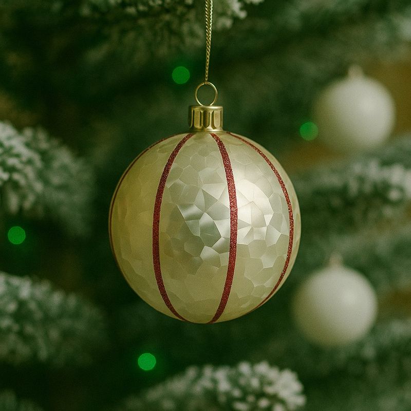 Set de 2 Bombas Navideñas  Dorados 10 cm