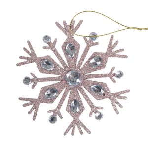 Copo de Nieve Rosado 11Cm