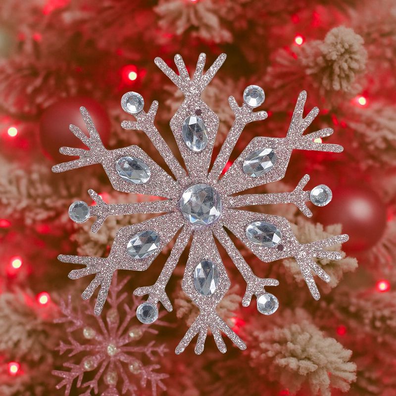 Copo de Nieve Rosado 11Cm