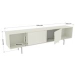 Rack Montana 2 Puertas Café 220x60Cm