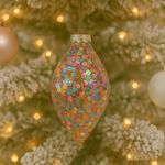 Adorno Navideño Olivo Tornasol 12 Cm