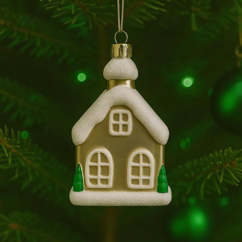 Adornos Casas Nevadas 9 Cm