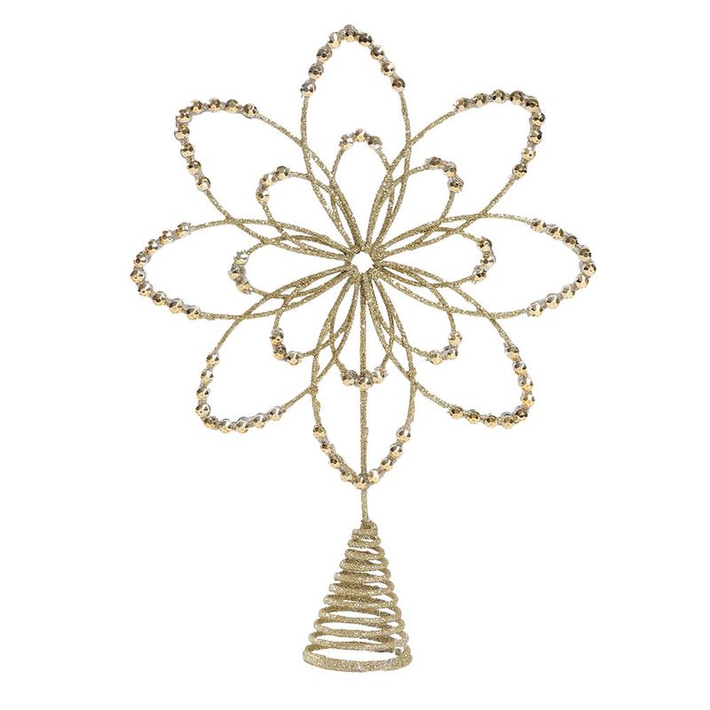 Punta para Árbol Flor Dorada 25 Cm