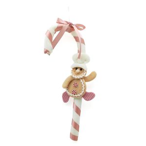 Bastón Navideño Rosado