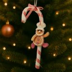 Bastón Navideño Rosado