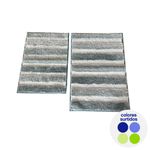 Set de 2 Alfombras para Baño Verde Colores Surtidos