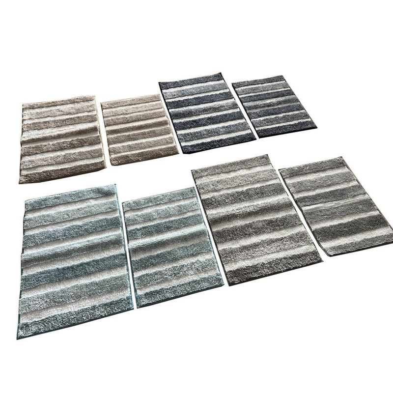 Set de 2 Alfombras para Baño Verde Colores Surtidos