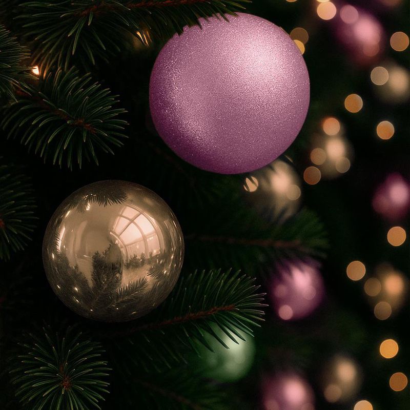 Set de 8 Bombas Navideñas  Pasteles 8 cm