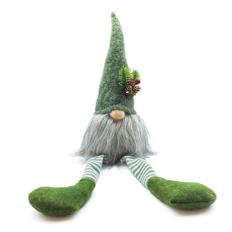 Duende Decorativo Verde Sentado
