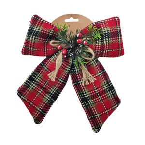 Moño Escocés Navideño 25 Cm