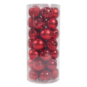 Set de 35 Bombas Navideñas 6 cm Color Rojo