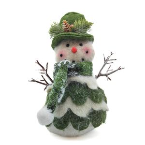 Muñeco de Nieve Verde 26 Cm