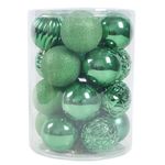 Set de 20 Bombas Navideñas  Verdes 8Cm