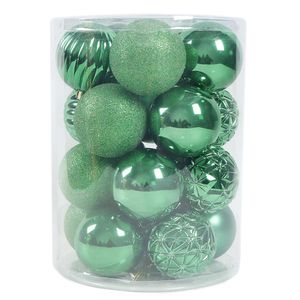 Set de 20 Bombas Navideñas  Verdes 8Cm