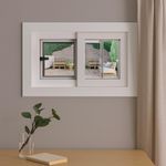 Ventana Corrediza PVC Blanca con Mosquitero y Vidrio Low E