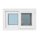 Ventana Corrediza PVC Blanca con Mosquitero y Vidrio Low E