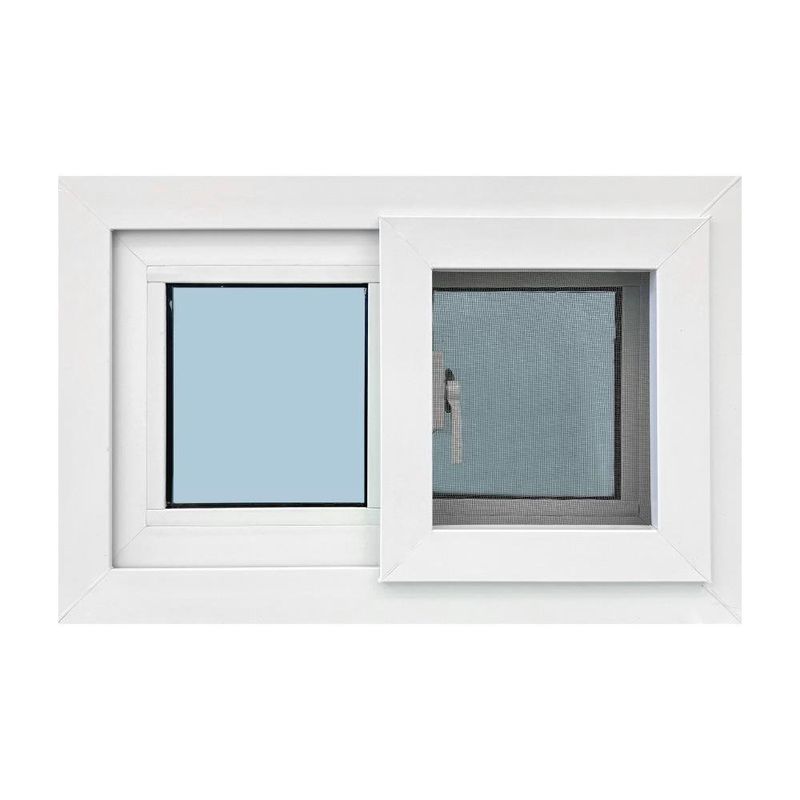 Ventana Corrediza PVC Blanca con Mosquitero y Vidrio Low E