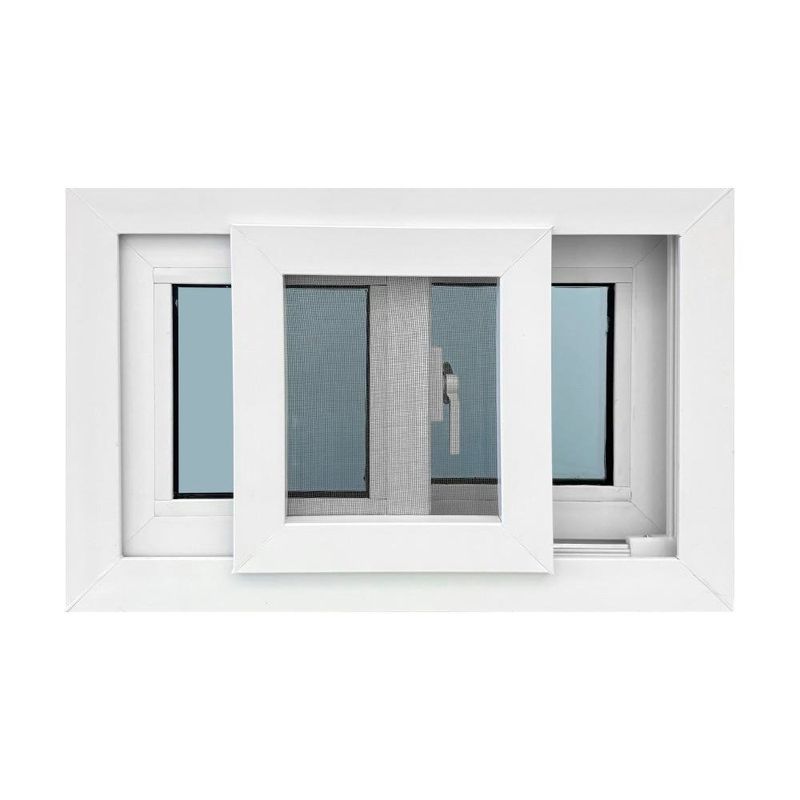 Ventana Corrediza PVC Blanca con Mosquitero y Vidrio Low E