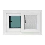 Ventana Corrediza PVC Blanca con Mosquitero y Vidrio Low E