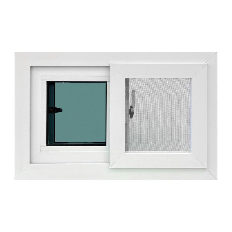 Ventana Corrediza PVC Blanca con Mosquitero y Vidrio Low E