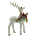 Reno Decorativo Blanco con Moño