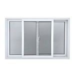 Ventana Corrediza PVC Blanca con Mosquitero y Vidrio Low E