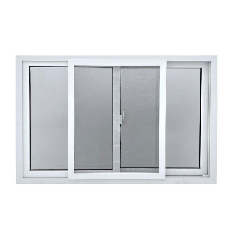 Ventana Corrediza PVC Blanca con Mosquitero y Vidrio Low E