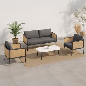 Set de 4 Piezas de Jardín Pepe 4 Gris