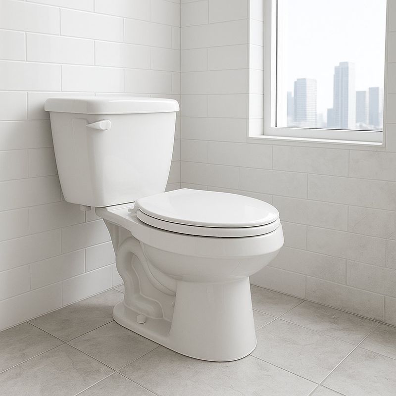Sanitario de Dos Piezas Elongado Alto Pro Blanco