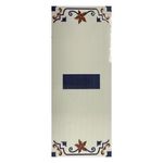 Decorativo Cerámico de Guión tipo Talavera 7.5x18 Cm