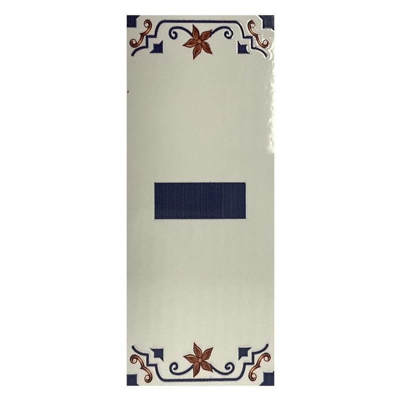 Decorativo Cerámico de Guión tipo Talavera 7.5x18 Cm