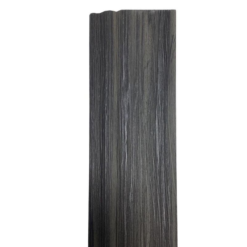 Tira Zócalo de PVC Color Carbón Gris 7.3x240 Cm