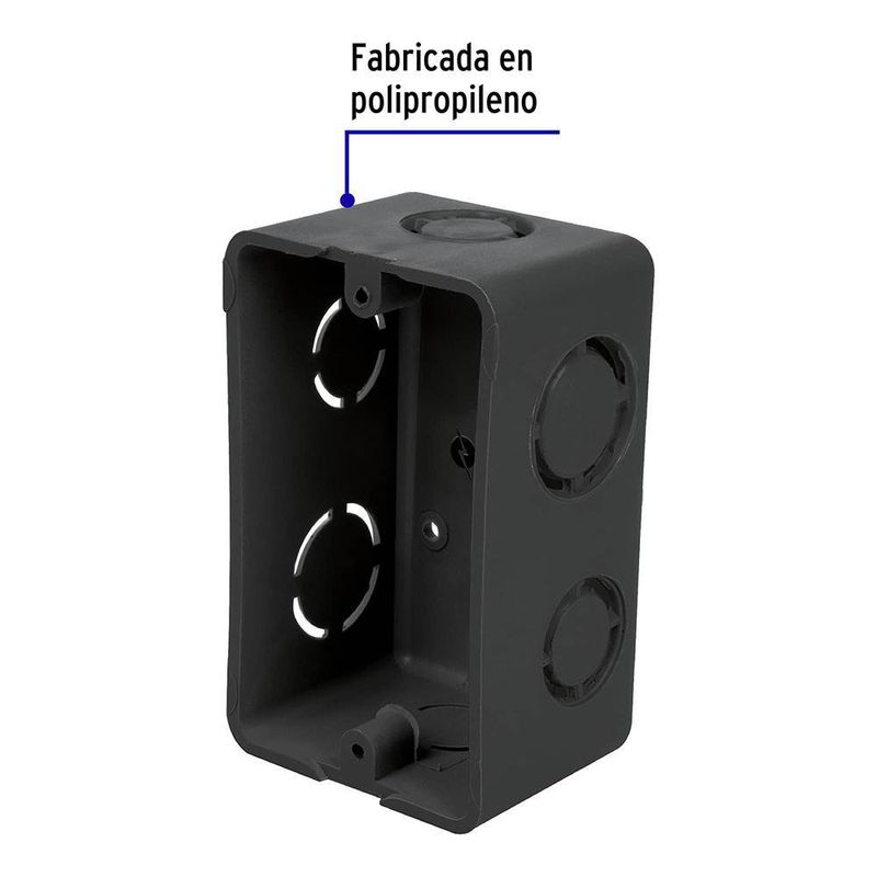 Caja Eléctrica Plástica para Empotrar 2 X 4 Plg
