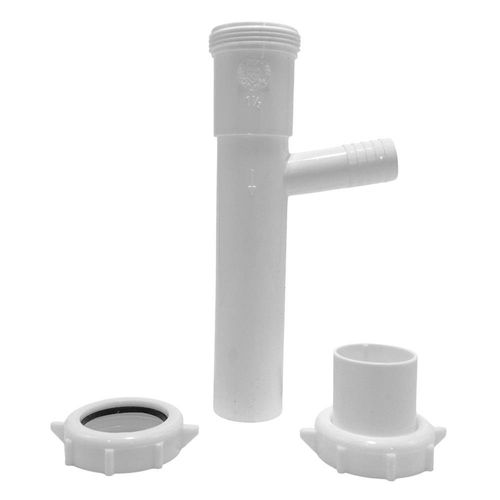 Sifón Tipo y Drenaje 1-1/2X8 Plg Blanco