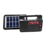 Lámpara de Trabajo y Bocina con Panel Solar