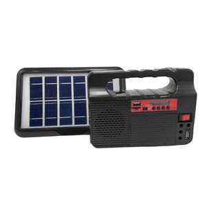Lámpara de Trabajo y Bocina con Panel Solar