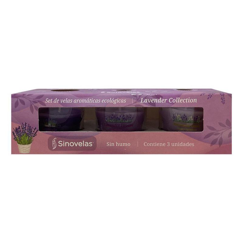 Set de 3 Veladoras Aromáticas