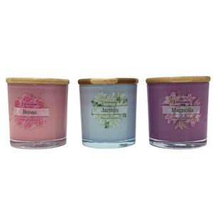 Set de 3 Velas Aromáticas 8Cm