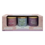 Set de 3 Velas Aromáticas 8Cm