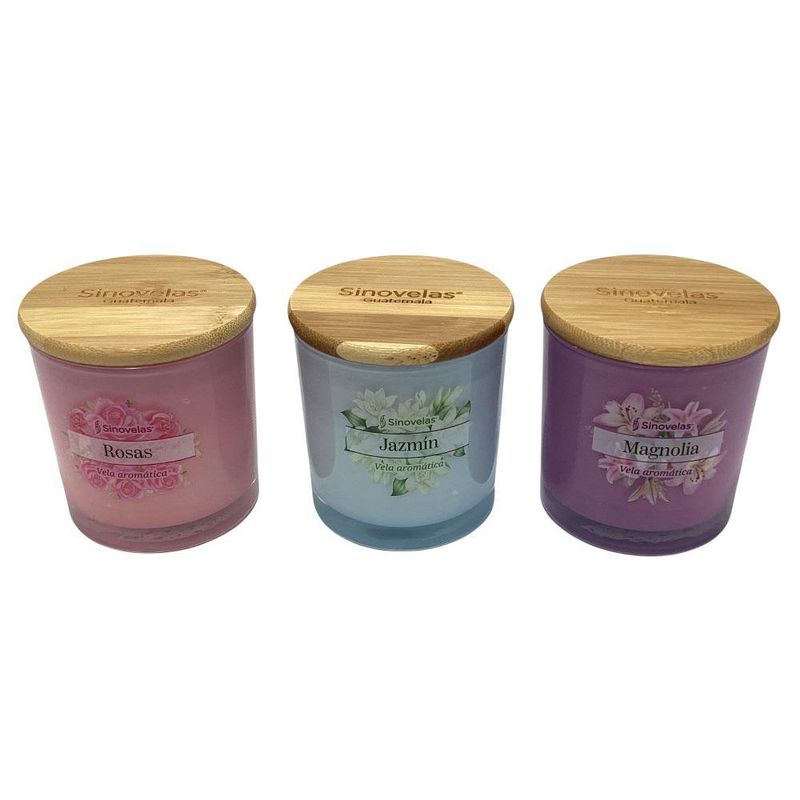 Set de 3 Velas Aromáticas 8Cm