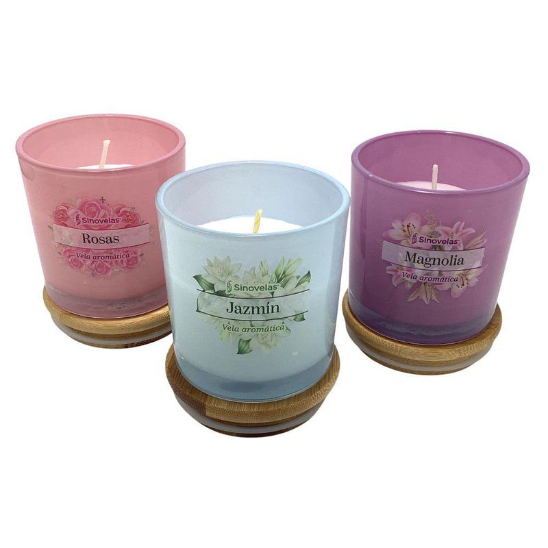 Set de 3 Velas Aromáticas 8Cm
